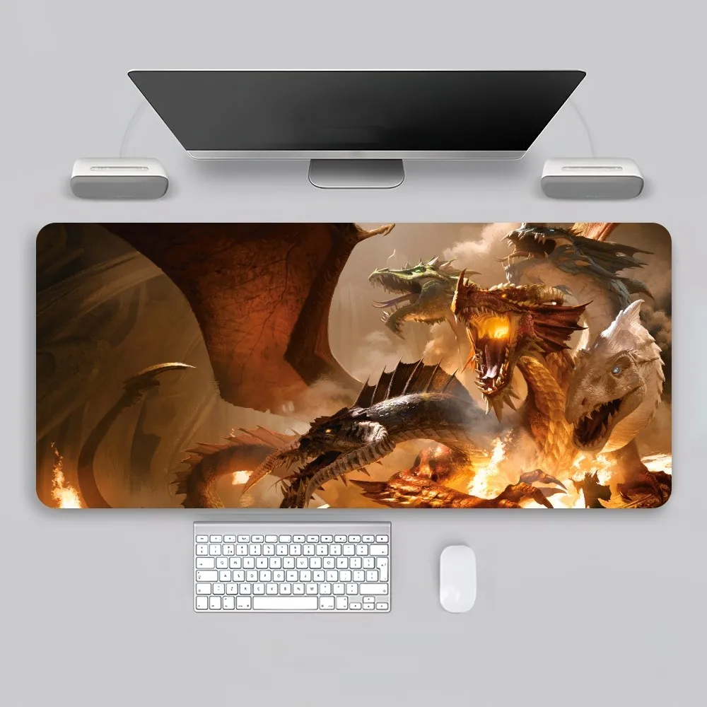 Classic Game D-Dungeons D-Dragons D-DND Mouse Pad Game Office tastiera per PC di grandi dimensioni in gomma scrivania da tavolo per Computer