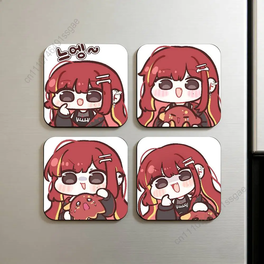

Cute A-Akane L-Lize Singer Square Decorative Fridge Magnets for Home Kitchen Office Whiteboard & Locker