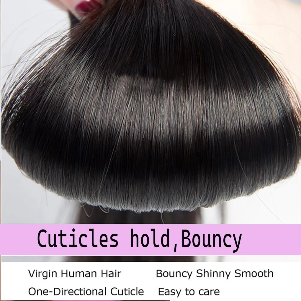 12A Пучки человеческих волос 28, 30, 32, 34 дюймов, прямые пучки человеческих волос, 100% необработанные бразильские девственные волосы, 4/5/6 шт.