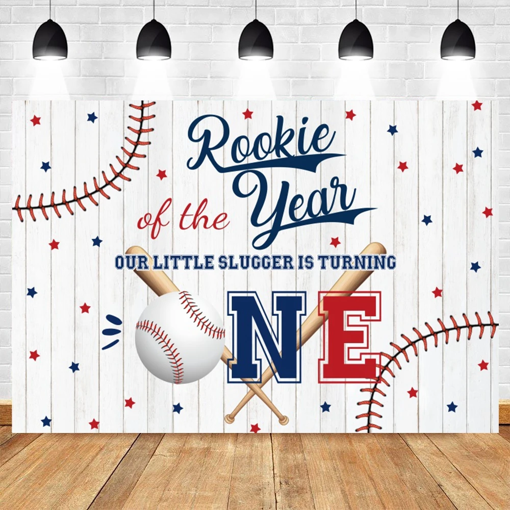 เบสบอลฉากหลังเด็กทารกฝักบัวเด็กวันเกิด Party ปรับแต่งการถ่ายภาพพื้นหลังตกแต่งแบนเนอร์โปสเตอร์ Photo Studio Props
