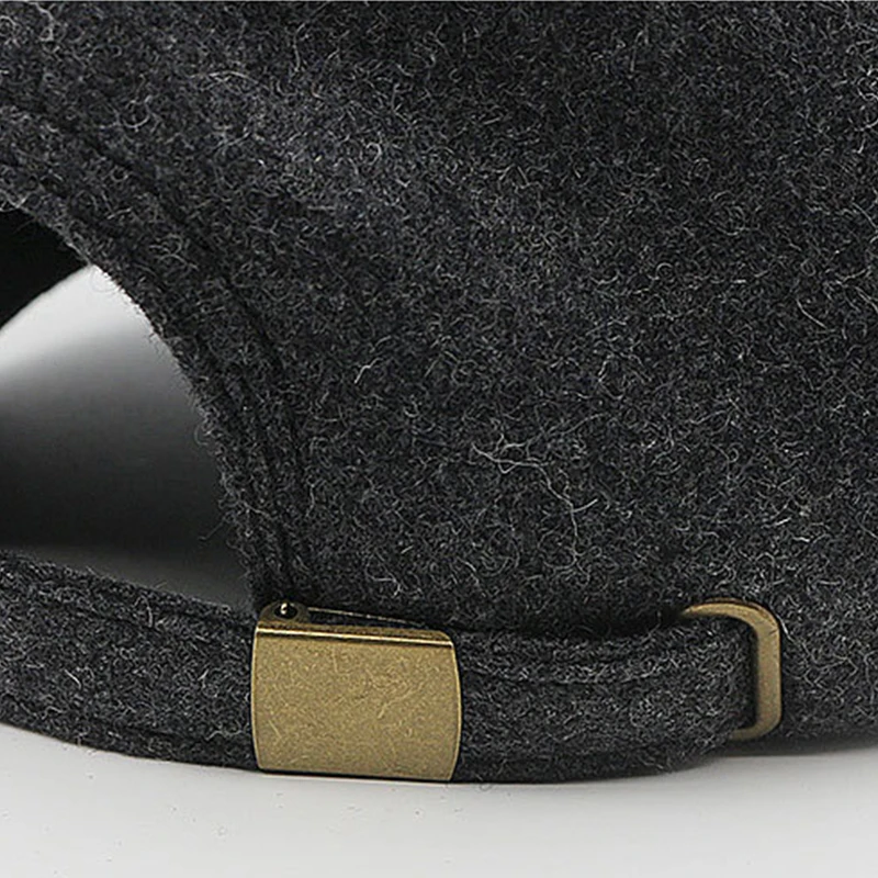 Adult Large Size Full Closed Woolen High Top Baseball Cap Unisex Oversize Big Head Plus Size Fitted Felt Winter Baseball Cap image 5