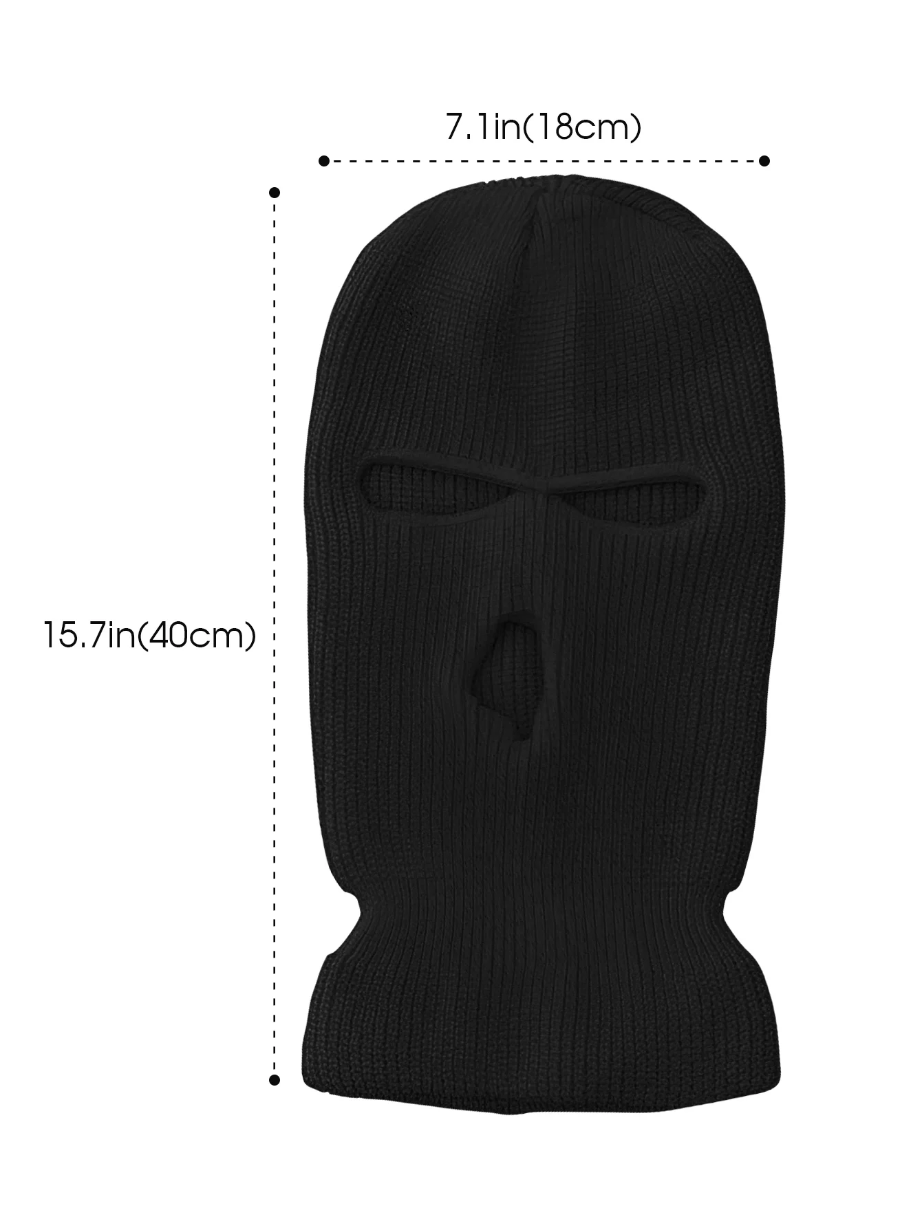 Motorcycle Windproof Full Face Knit Hats Custom SkiMask Men Warm Wool Balaclava embroidery Winter hats Knitted 3 Holes Ski Mask