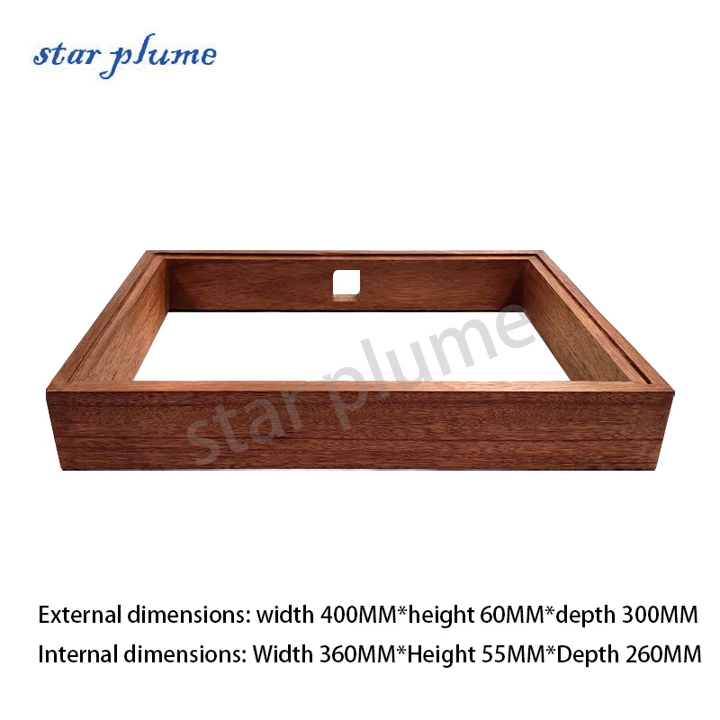 400*60*300mm Red wWalnut Wood Frame Aluminum Amplifier Case Solid Wood Chassis Vacuum Tube Amplifier Chassis Shell DIY Box