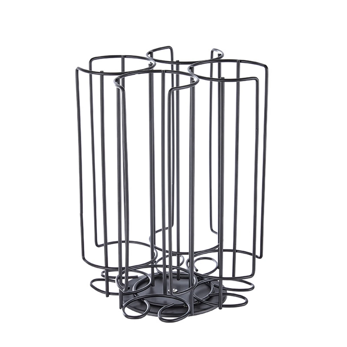 ABKJ-Simple Style Rotating Capsule Coffee Pods Holder Storage Rack For 32 Tassimo Capsules
