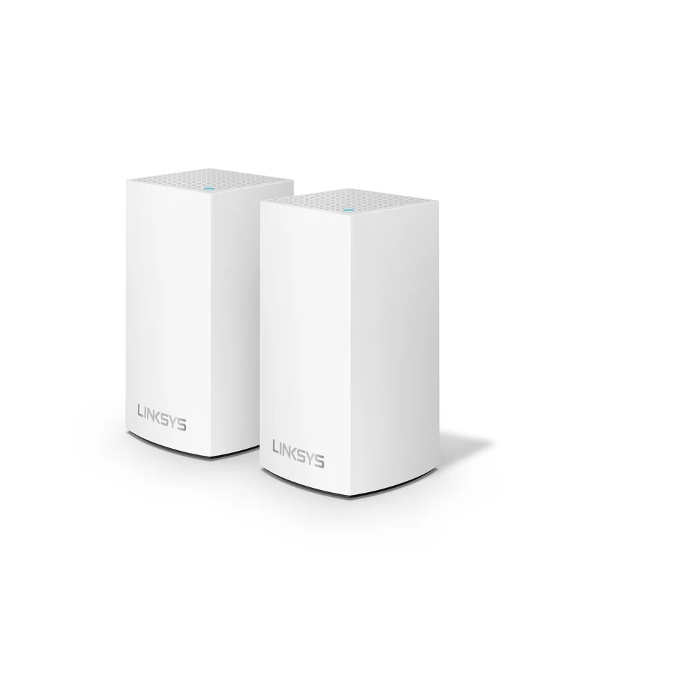 LINKSYS WHW0101 WHW0102 WHW0103 Velop Intelligent Mesh WiFi Router, Tri-Band Whole Home WiFi Network System, 1-3 Packs White