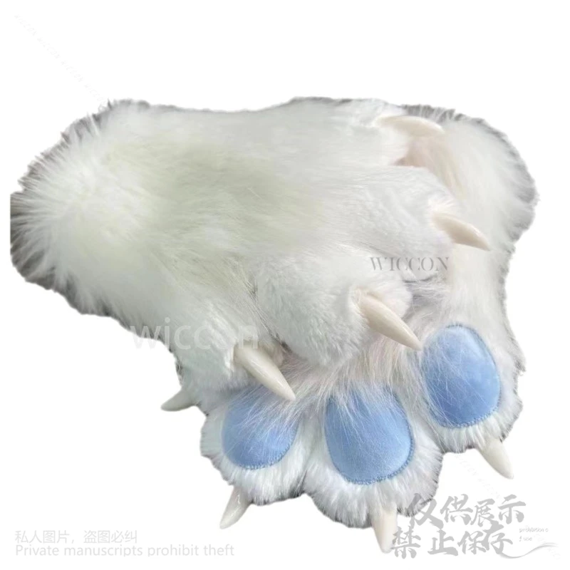 Furry Anime Fursuit Kigurumi Cosplay Animal Claws Nails Gloves Wearable Furry Animal Paw Cos Cat Rabbit Fox Dog Props Customized