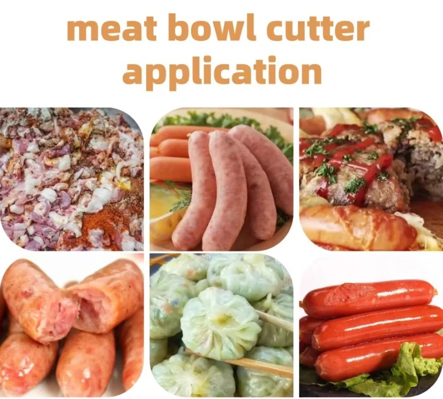 Customized Chopped Celery Grinding Production  Meat Bowl Cutter Mixer Meat Bowl Cutter Chopper Machine Meat Bowl Cutter view 4