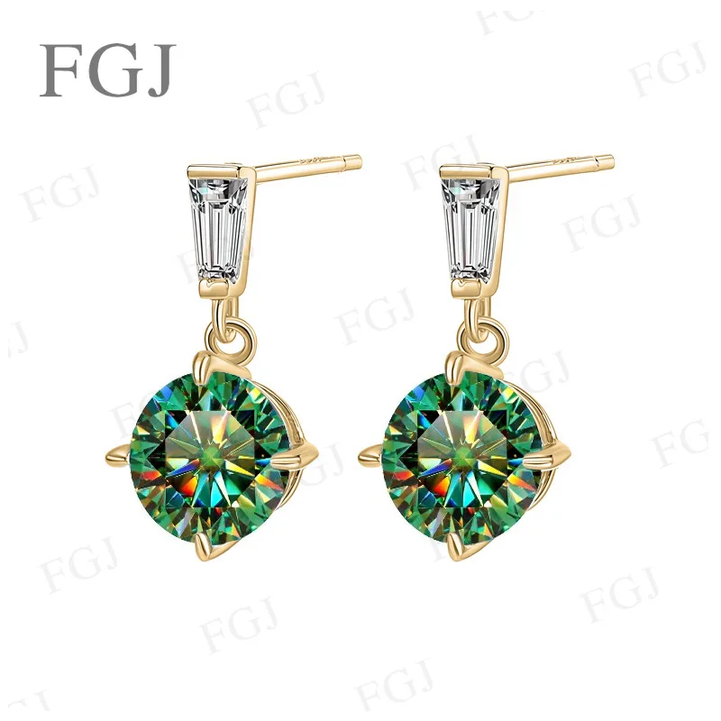 2ct Moissanit-Ohrringe S925 Sterling Silber Ohrstecker Damen-Modeschmuck Mit Zertifikat Feiner Schmuck Jubiläumsgeschenk – Detail 11