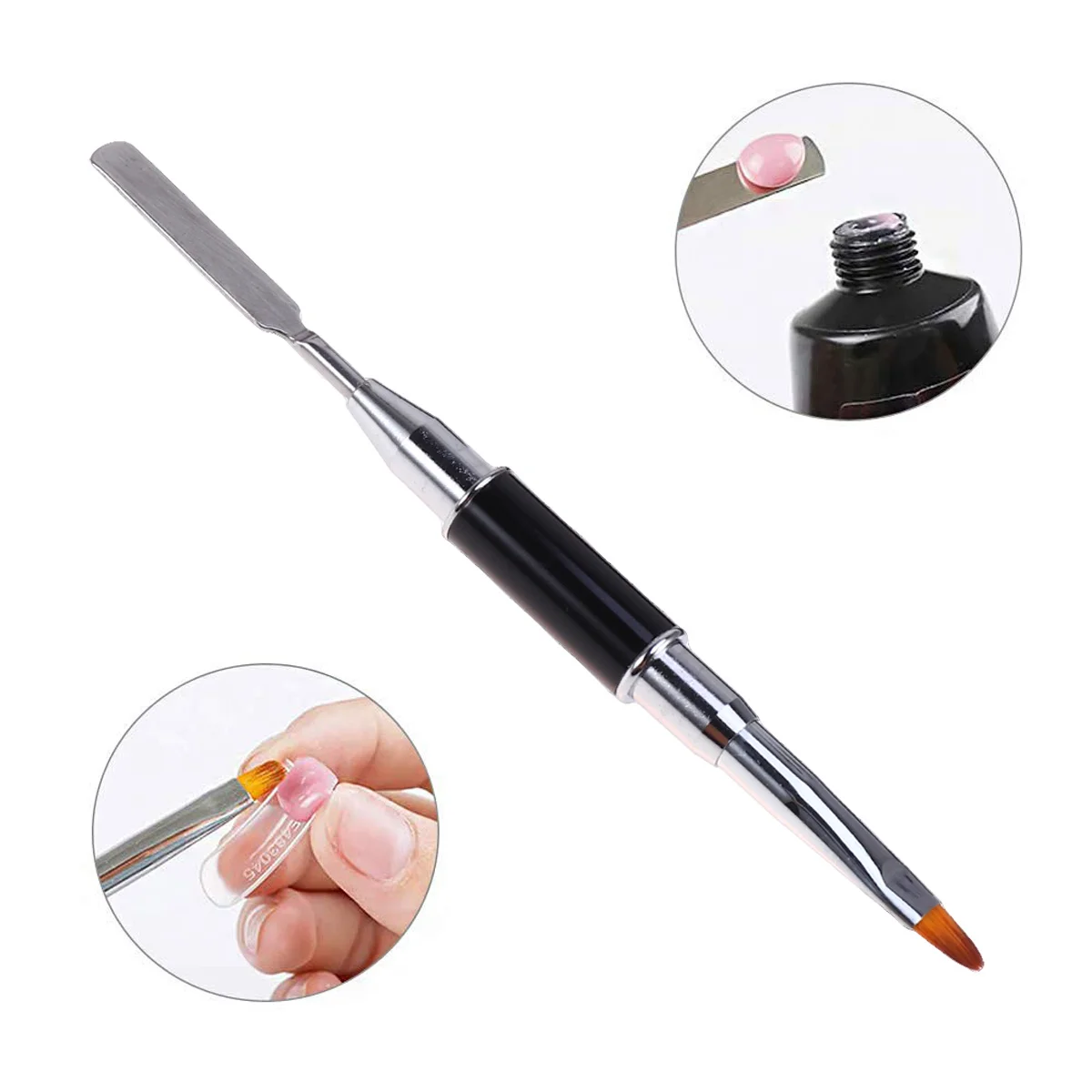 ปากกาเจลต่อเล็บ 1 ชิ้น ดีไซน์ตามหลักสรีรศาสตร์ ใช้งานง่ายสำหรับงานศิลปะบนเล็บที่บ้านหรือร้านเสริมสวย