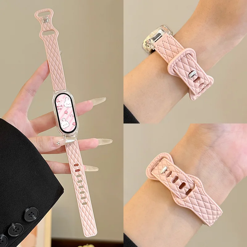 Silikonarmband für Huawei Band 10/9/8 Zubehör Sportarmband Pulseira Correa + transparente Hülle für Huawei Band 10 9 NFC/8 NFC