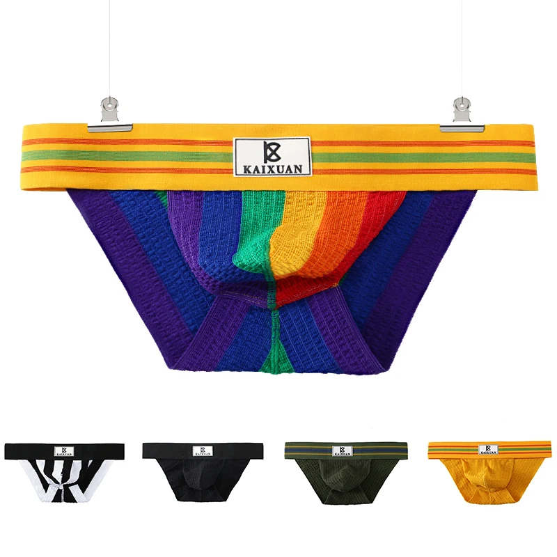 남자 속옷 섹시한 팬티 Jockstrap Pouch Cuecas 팬티 통기성 속옷 Gay Slip Homme