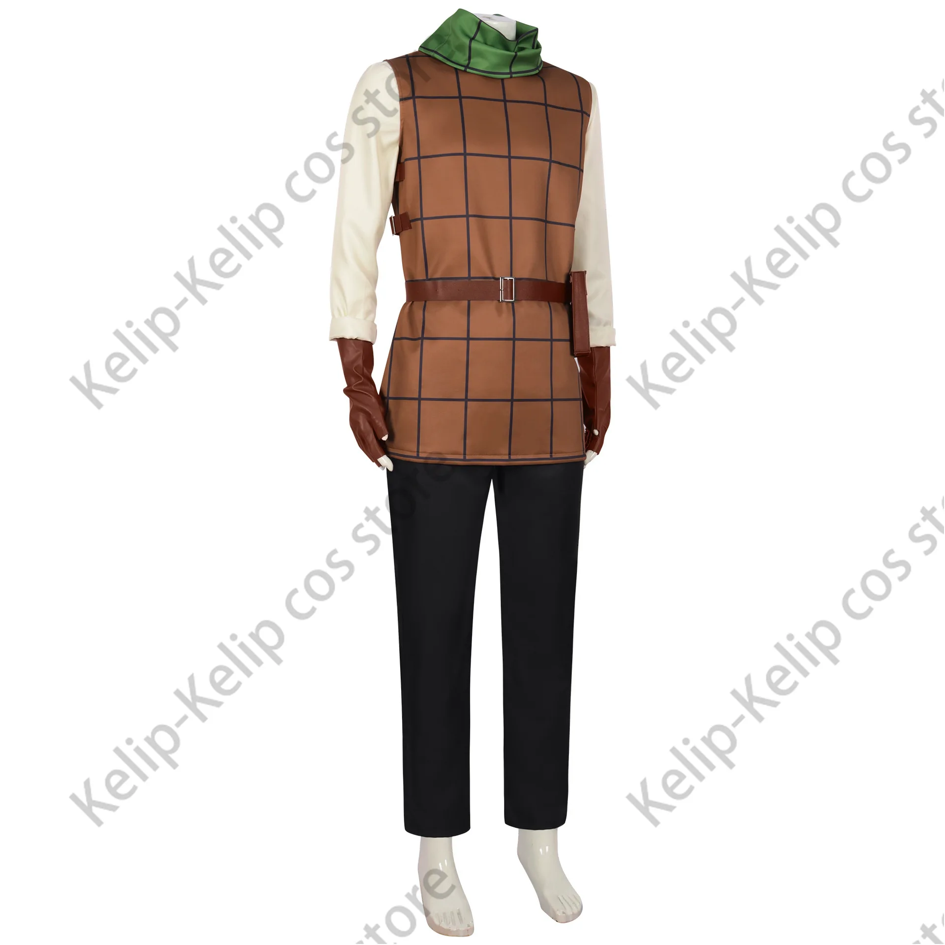 Chilchuck الوقت تأثيري حلي ، أنيمي لذيذ في المحصنة ، بانت شعر مستعار الجيب ، Lockpicker موحدة ، بدلة حفلة هالوين