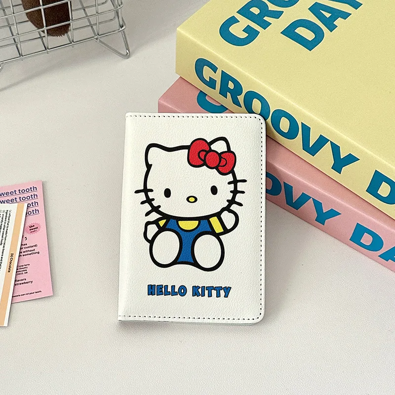 New Travel Essentials Passport Cover Hello Kitty Passport Wallet Travel Accessories ID Card Holder Animation PU Passport Case