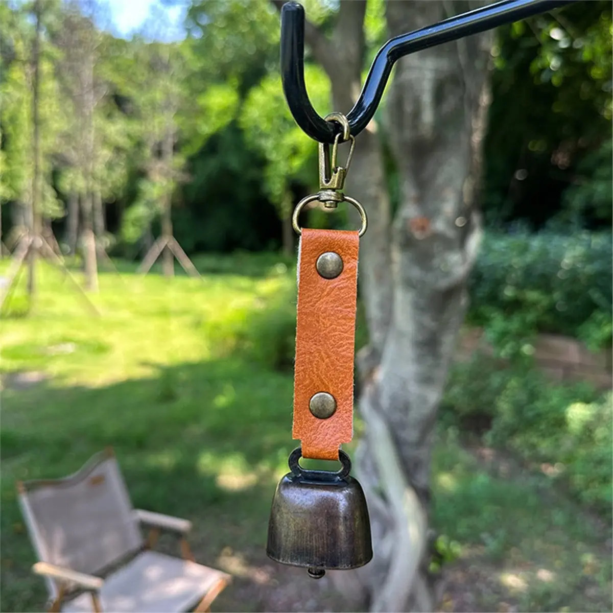 New Tool Vintage Bear Bell Loud Warning Bells for Hiking and Camping Accessories - Pet Safety and Crafts Black