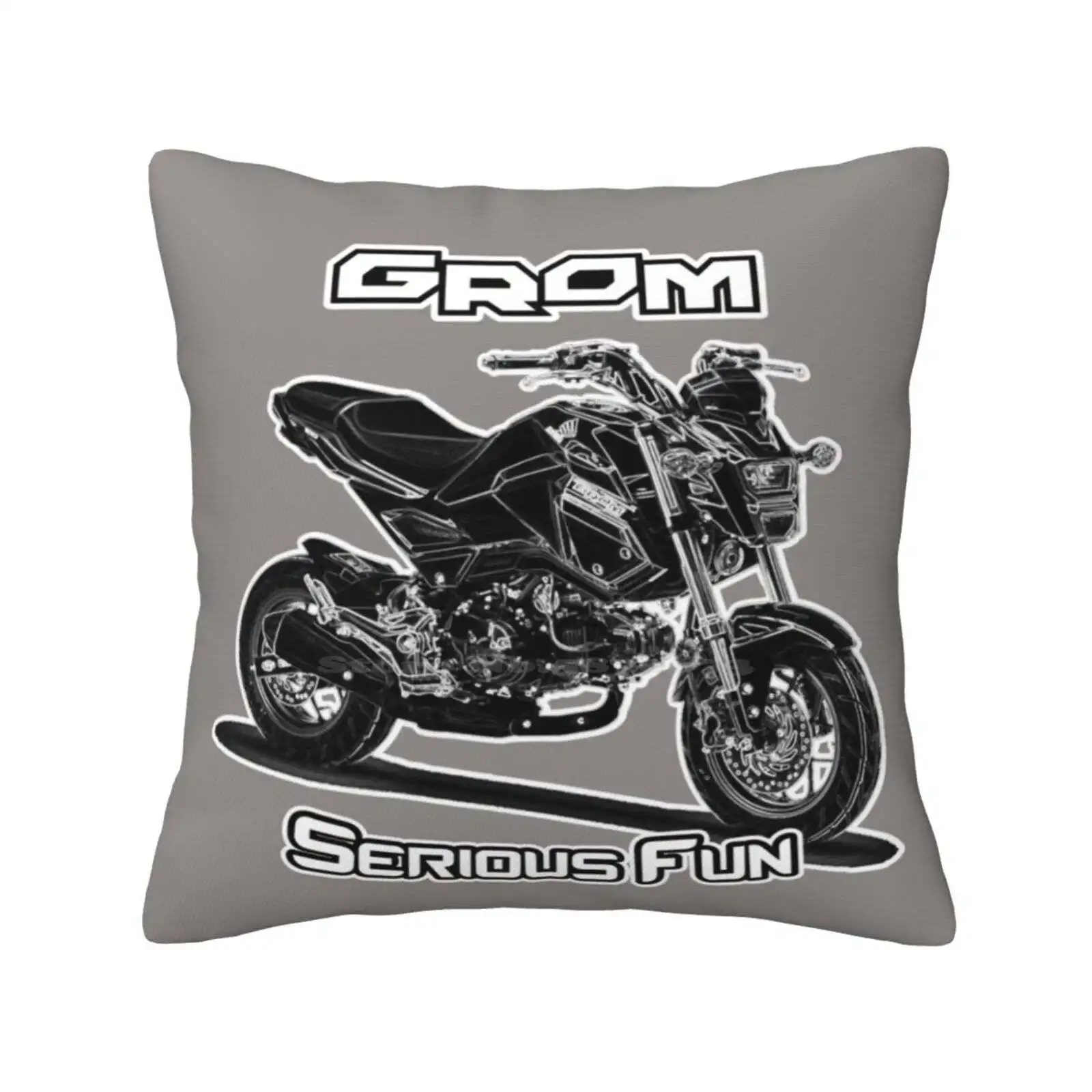 Grom Serious Fun-Custom Design Home Sofa Car Cushion Cover Pillowcase Grom Msx125 Grom Msx 125 Mxs 125 Grom Motocycle