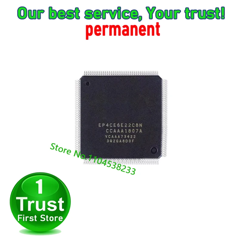 EP4CE6E22C8N	QFP144 1PCS/LOT  EP4CE6E22C8  Trust First   in stock