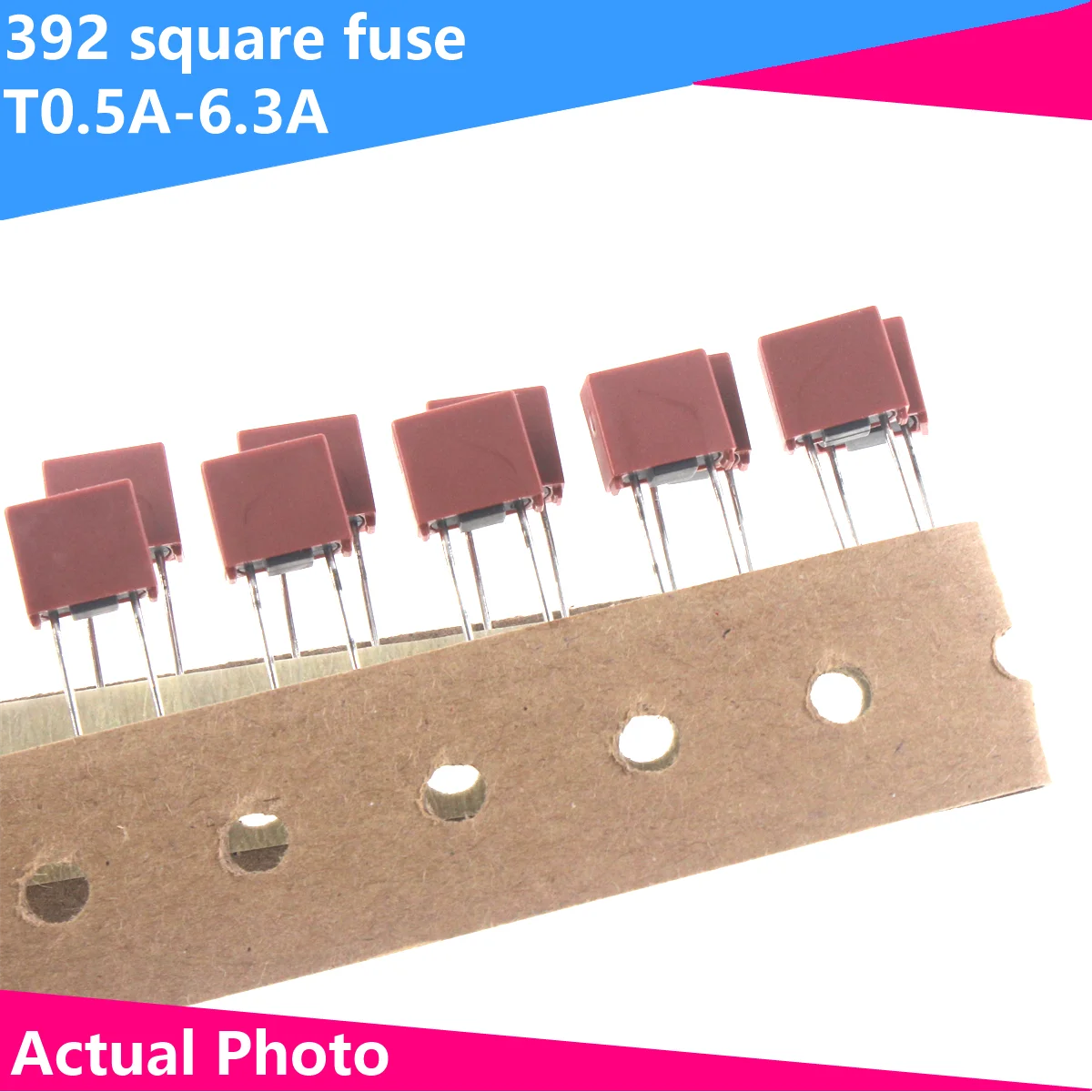 

10PCS Fuse 2A 1A 3.15A 4A 5A 6.3A 250V 392 Square Plastic Fuse T2A LCD TV Power Board Commonly Used Fuses Slow Blow Fuse T3.15A