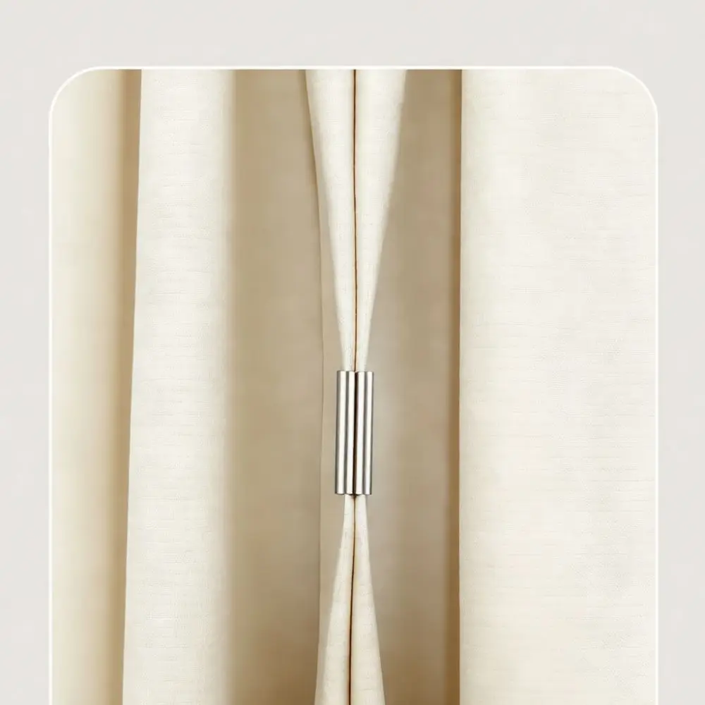Stainless Steel Curtain Magnetic Closer Strong Magnet Fastener For Preventing Light Leakage Privacy Door Decor Clip