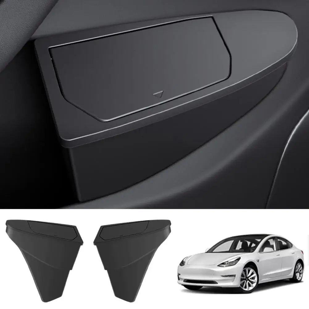 

for Tesla Y Highland Juniper Side Door Trash Can Garbage Can Trash Bin with Cover, Storage Box Organizer Accessori O9L4