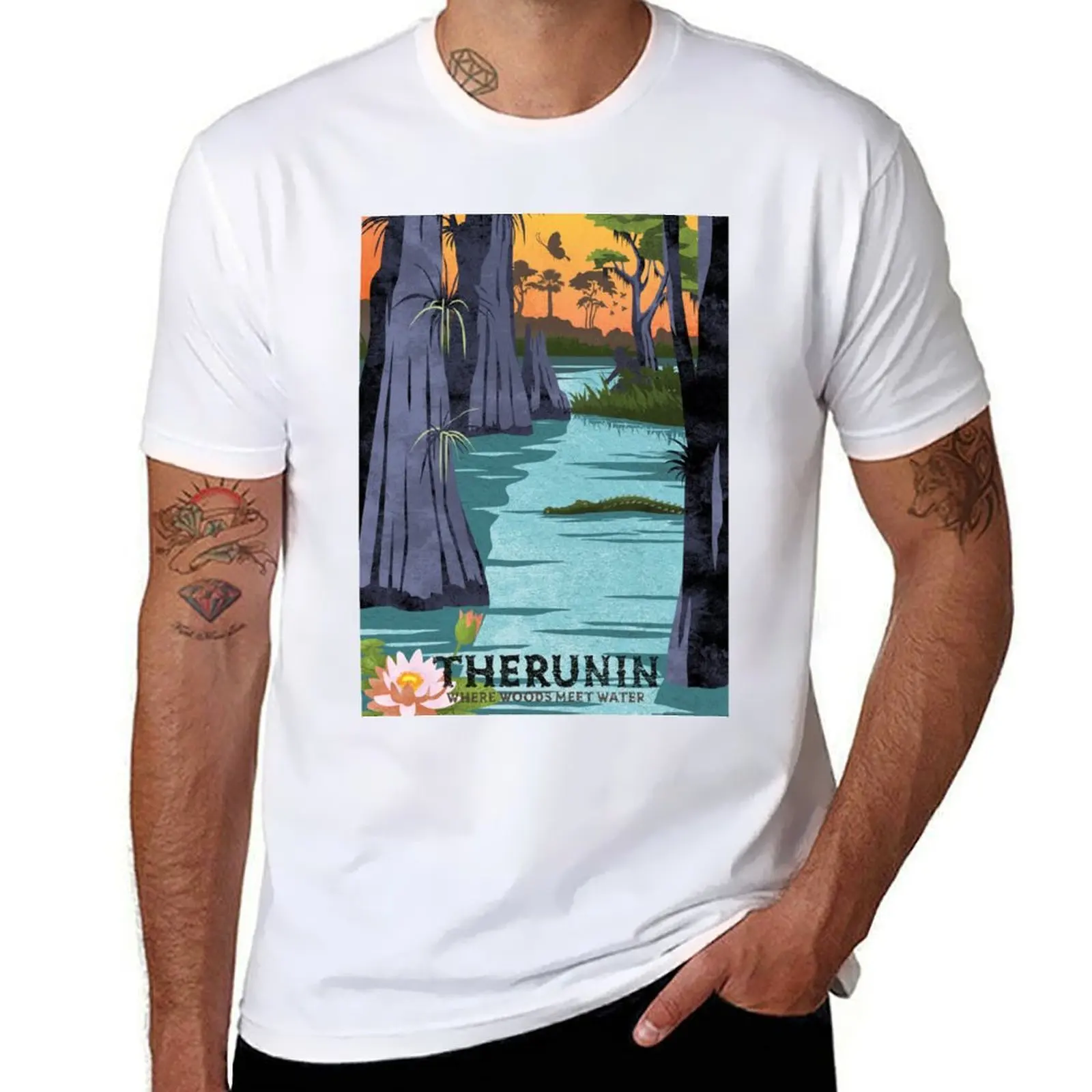 

Therunin Tourist Poster T-Shirt t shirt custom print anime t shirts oversize anime tshirt T-shirt