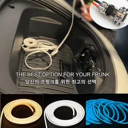 LED Car Front Trunk Light Strip Easy Install Flexible Auto Modified Lighting Neon Lamp for Tesla Model 3 Y S X led interior Lamp