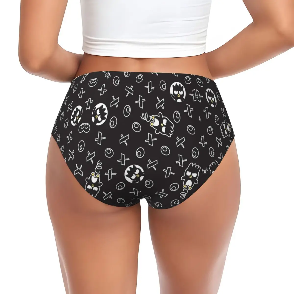 Custom Women Bad Badtz Maru Xo Cartoons Panties Stretch Briefs Underwear