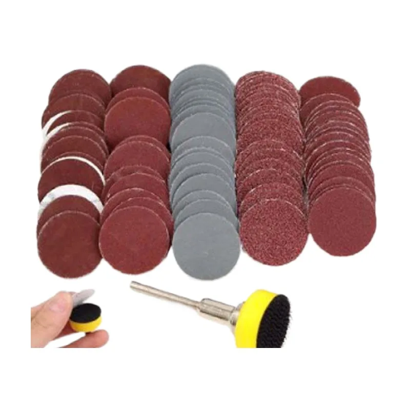 102Pcs/Set 1inch 25mm Sanding Paper 100-3000 Grit Polishing Discs Pad Sandpapers for Dremel Rotary Abrading Tools Accessory