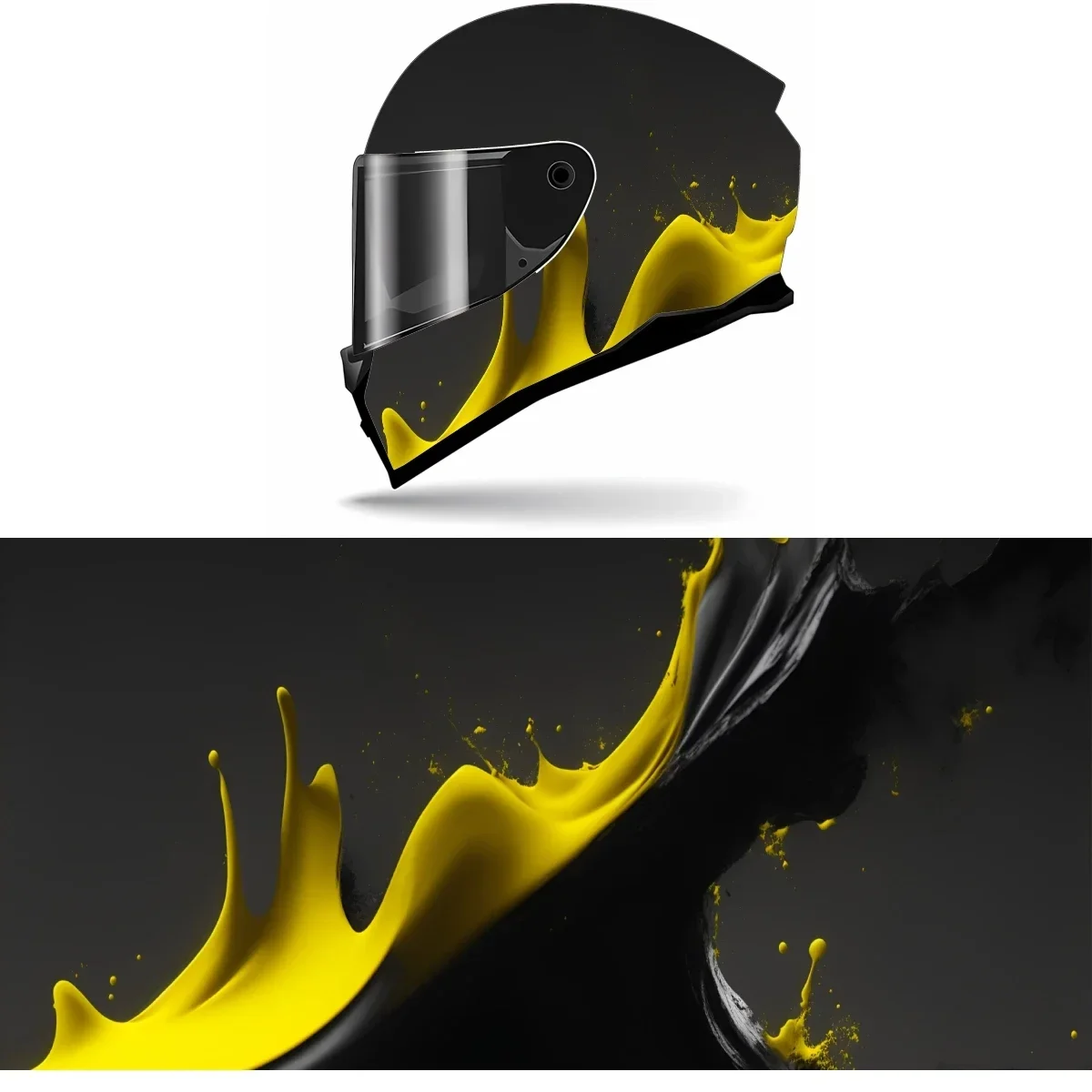 

Blue and Orange Colorful Full Helmet Wrap Sticker Motorcycle Helmet Racing Graphic Decal Vinyl Wrap Helmet Decor Sticker