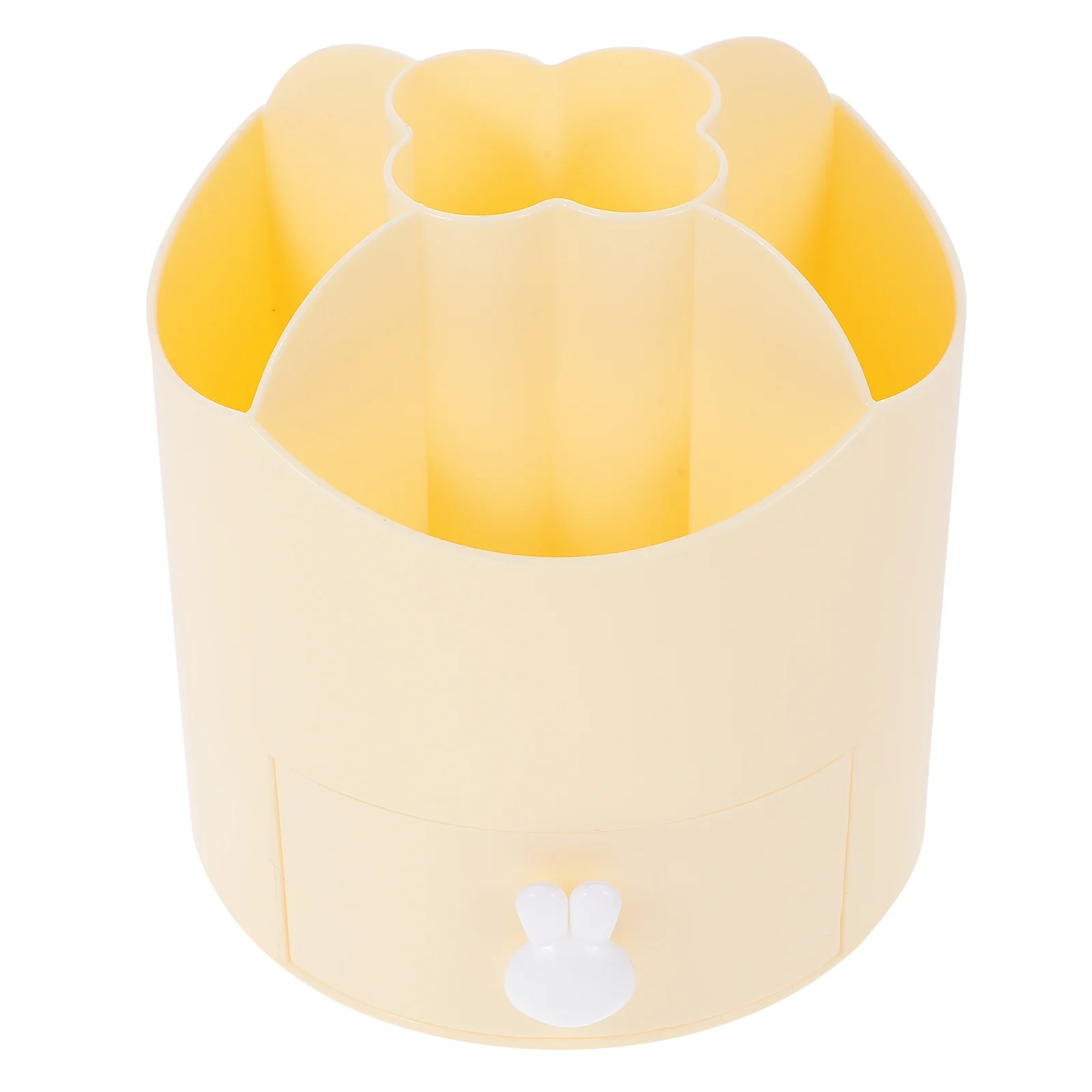 Rotating Pencil Holder 360° Rotation Large Capacity Desktop Organizer For Pens Makeup Brushes Pp Material Multi-Function