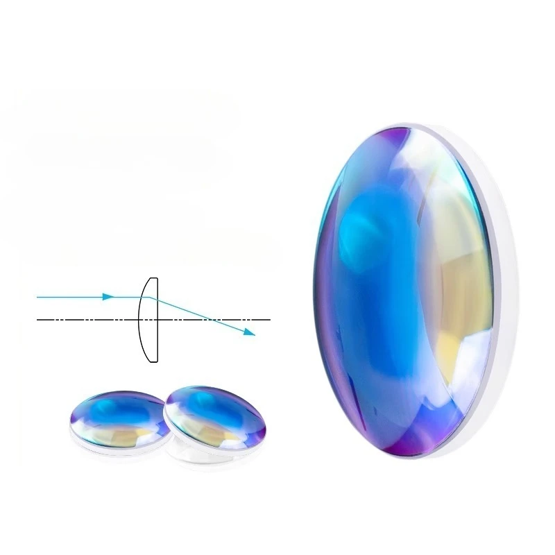 Diameter 25 25.4mm Plano Convex Lens 650nm-1100nm NIR Anti Reflective Film Optical Focusing and Beam Expanding Collimating Lens