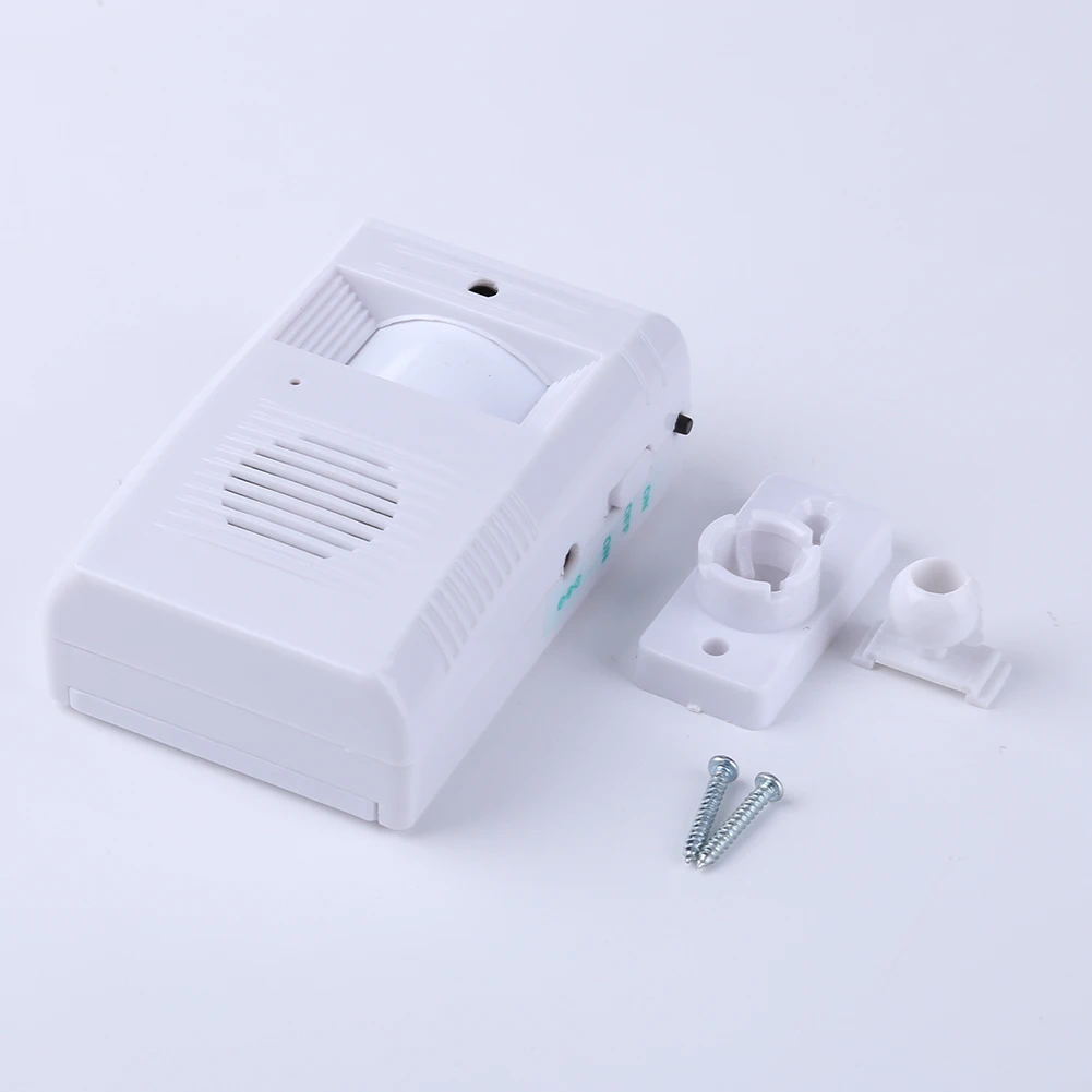 White Induction Visitor Door Bell Wireless Human Body Sensor Doorbell Smart Alert System Security Convenient for Business Store