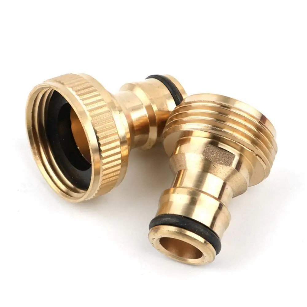 Planting 1/2 3/4 1 Inch Garden Tool Irrigation Faucet Brass Water  Joints Nozzle Adapter Thread Quick Connector Hose Fitting