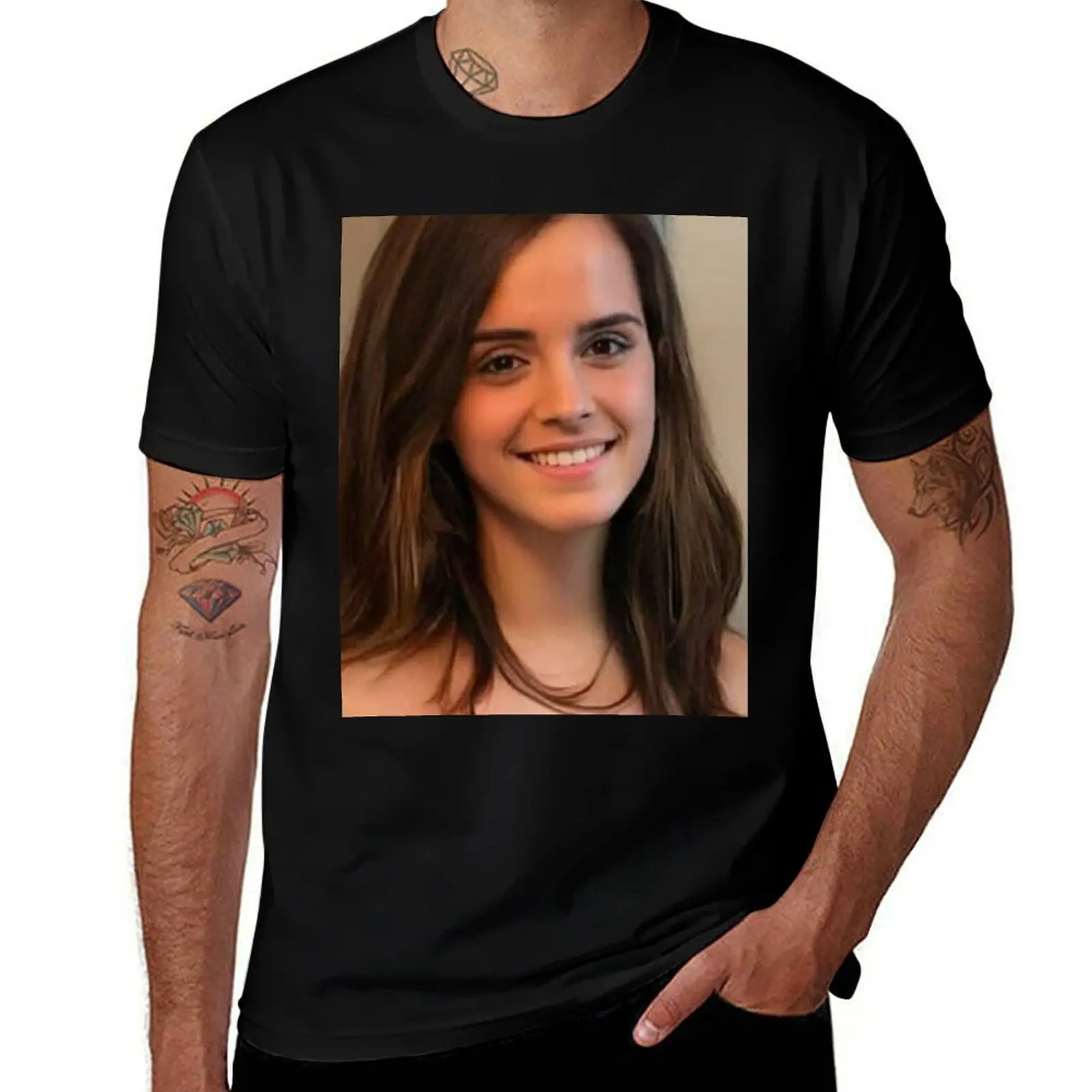 

Emma Watson - Poster T-Shirt t shirts for man pack cotton man t shirts graphic man t shirt cotton T-shirt