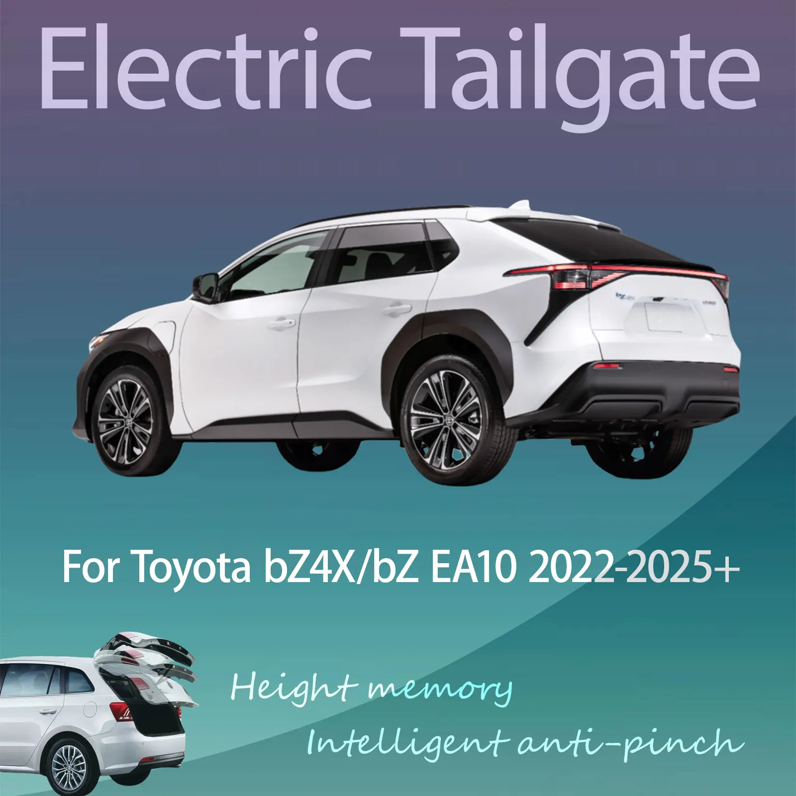 For Toyota bZ4X/bZ EA10 2022-2025+ Electric Tailgate with Sensor Trunk Anti-pinch Memory Height Intelligent Operation