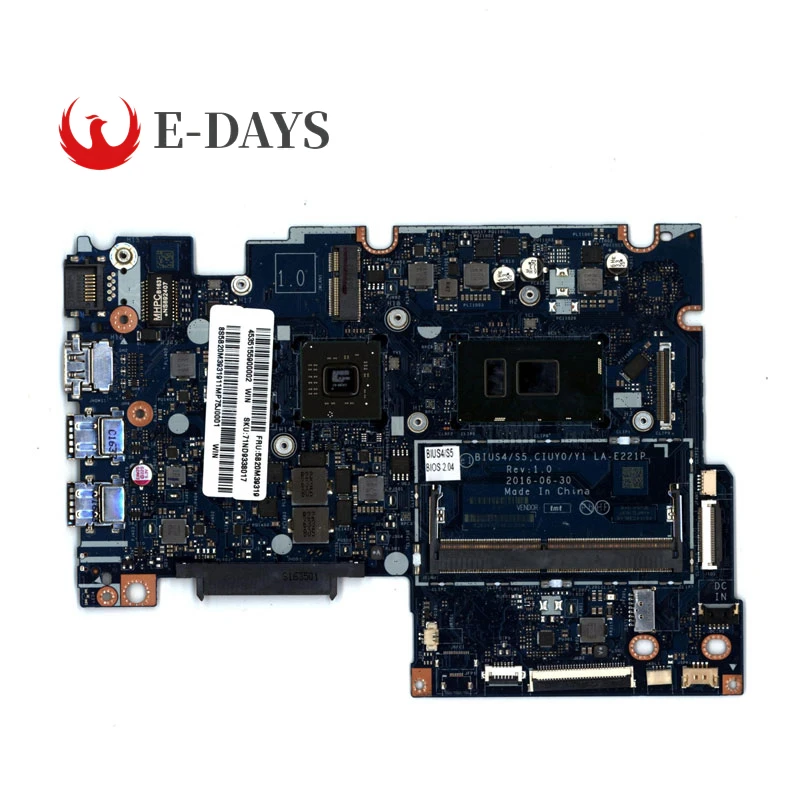 

For Lenovo Ideapad 510S-14IKB Motherboard with I5-7200 CPU LA-E221P DIS Mainboard Tested