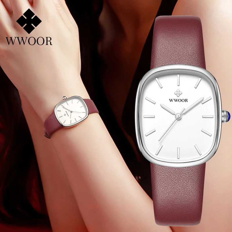 

WWOOR Luxury Women's Quartz Bracelet Watches For Women Fashion Watch Ladies Dress Small Dial Wristwatch Clock Gift Reloj Mujer