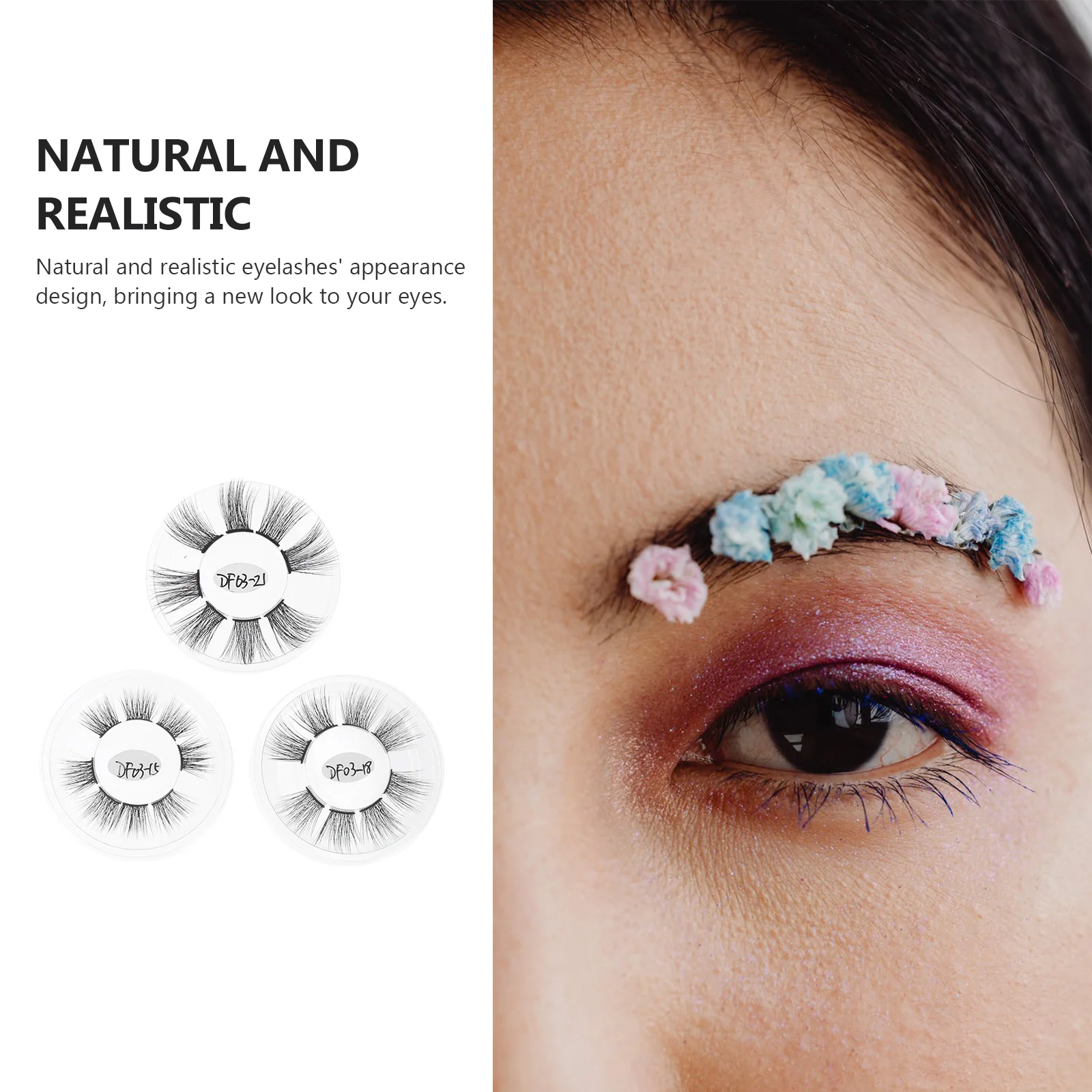 3박스 인조 속눈썹 자연스러운 컬리 블랙 섹셔널 래쉬 여성용 메이크업 가짜 속눈썹 밀집 생생한 눈 강조 도구