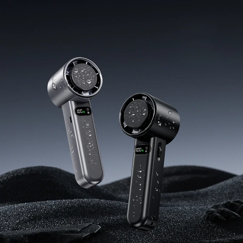 เครื่องทําความเย็นมือถือพัดลมเทอร์โบพัดลมพกพาขนาดเล็ก,พัดลมส่วนตัวแบบชาร์จ USB,พัดลมพกพาขนาดเล็ก 100 ความเร็ว 4800mAh