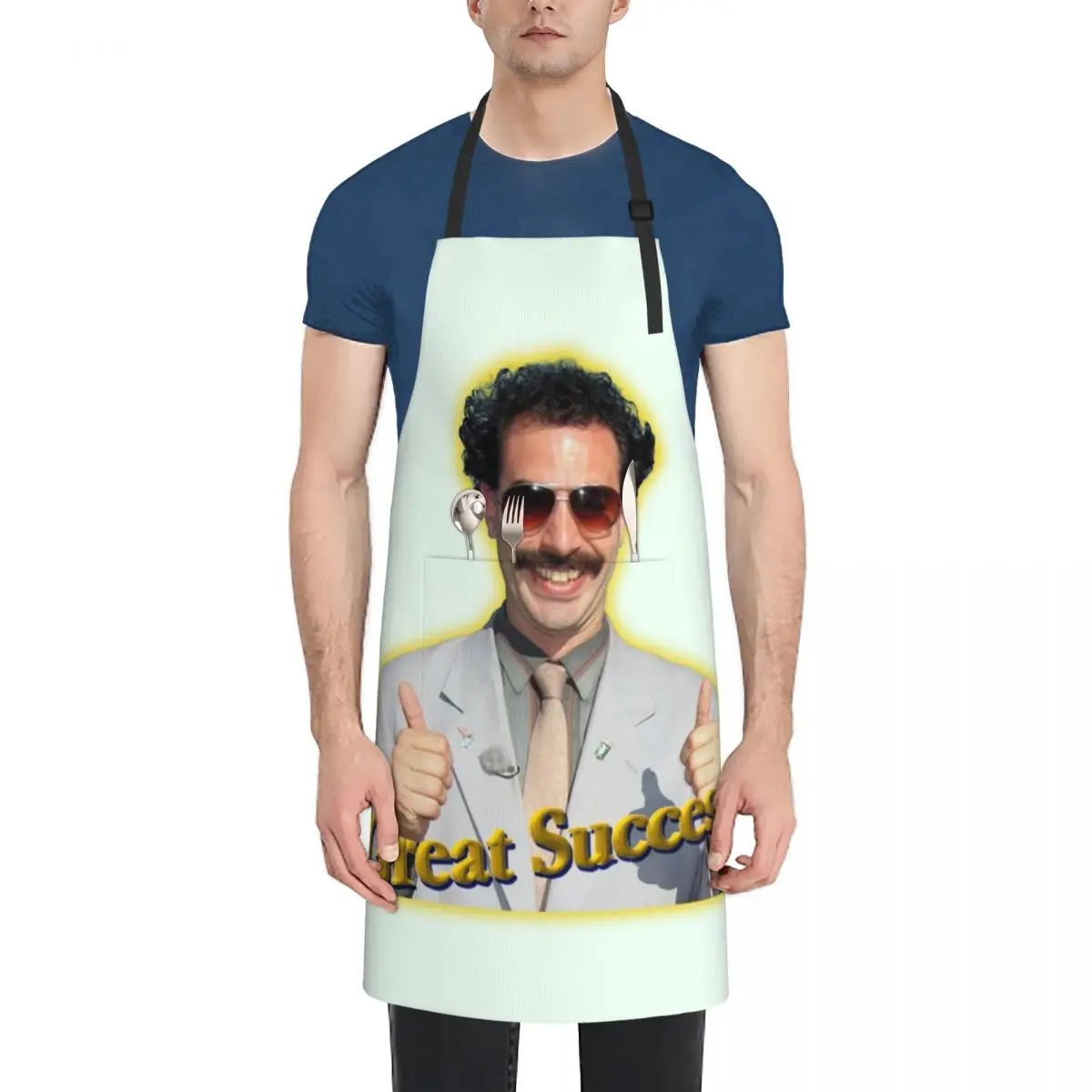 

Borat Great Success sticker Apron Bib For Kitchen Kitchen Items Kitchens Men Apron