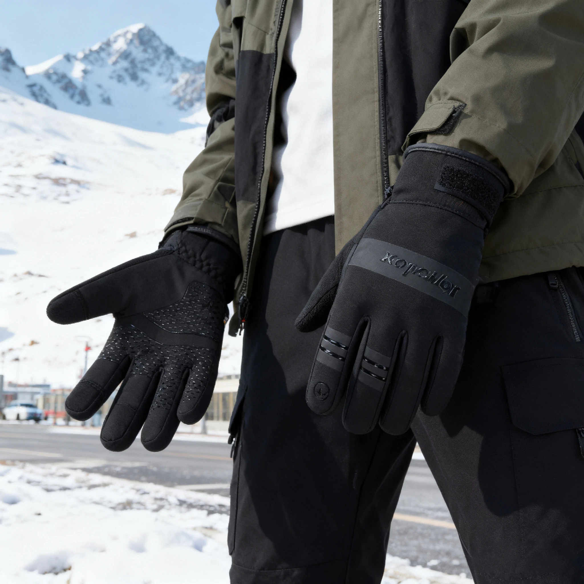 

Велосипедные перчатки, зимние мотоциклетные перчатки с сенсорным экраном, ветрозащитные перчатки для скутера, лыжные перчатки для верховой езды, теплые велосипедные перчатки, походные перчатки