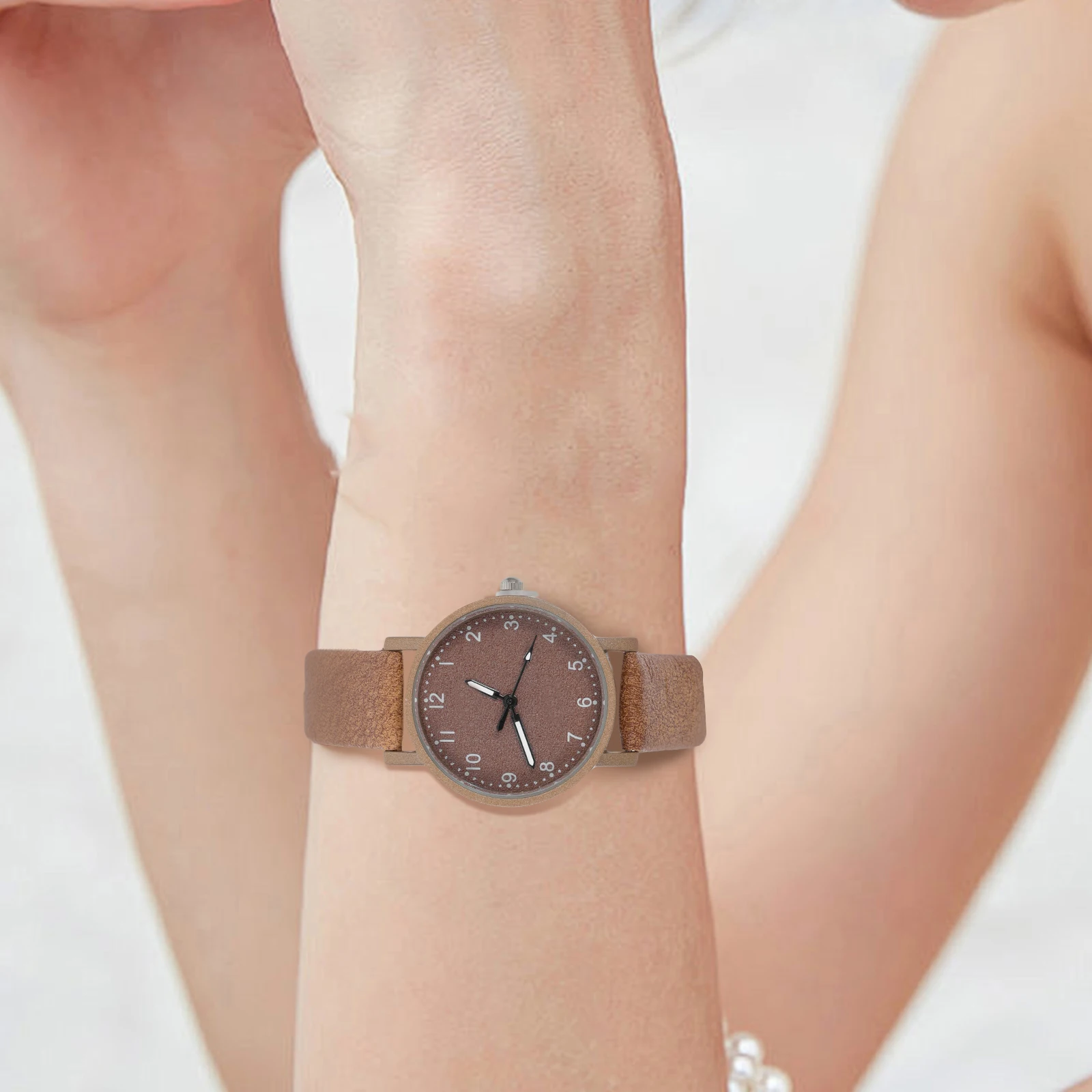 

Quartz Watch Simple Elegant Wrist Watches Slim Female Durable Comfortable Premium Material Silent Precise Students Women Gifts
