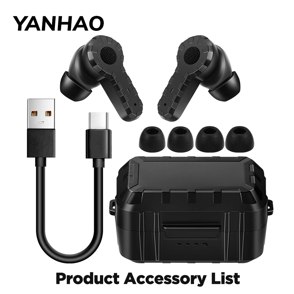 ARM NEXT Electronic Earplug Headset Anti Noise EarPlug Noise Canceling for Hunting Shooting Earmuffs Outdoor/Indoor Mode NRR27dB