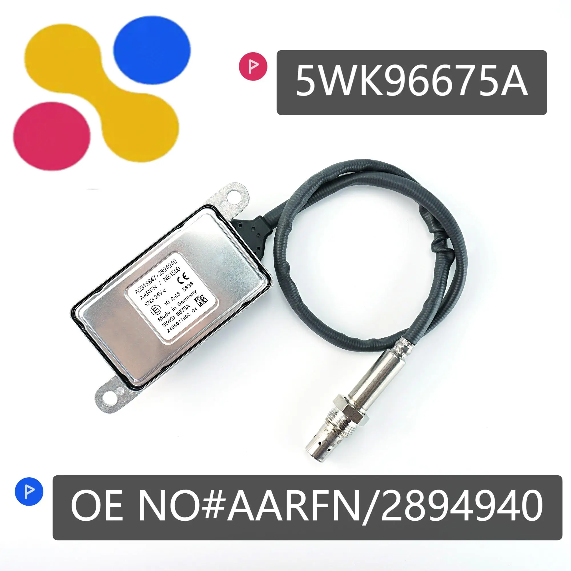 2894940 5WK96675A A034X847 Original New Nitrox Oxygen Sensor Nitrogen Oxide Nox Sensor For Cummins VOLVO DAF XF Truck