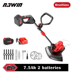 NAWIN cordless Brushless electric lawn mower Power small household lawn mower rechargeable agricultural lawn mower divine tool