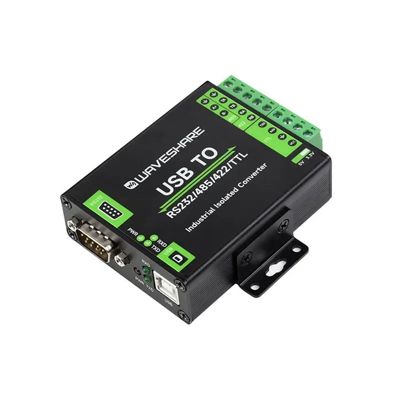 A72U  FT232RNL Industrial Digital Isolated USB Converter USB to RS232/485/422/TTL Converter 300Bps-3Mbps Communication Rate