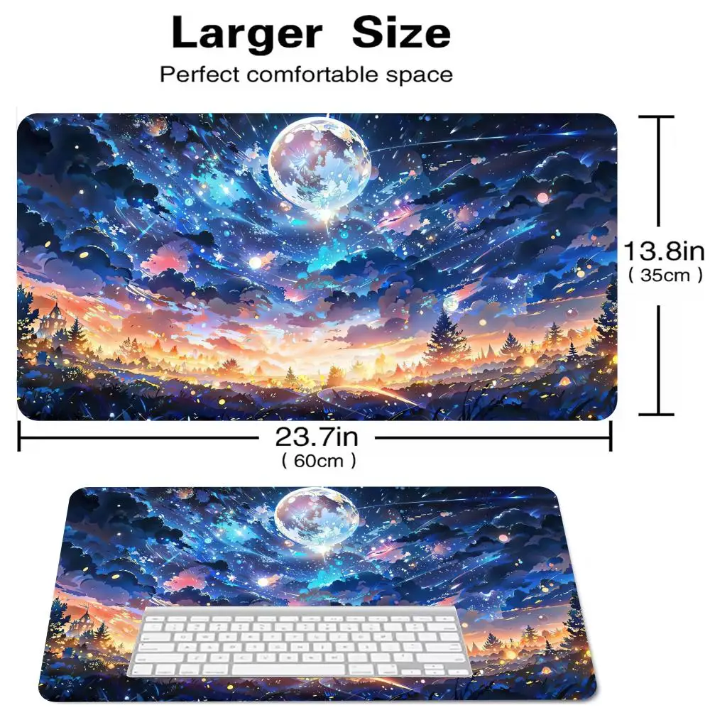 

Sky landscape Mouse Pad Large Computer Office Game Table Mats XXL Rubber Anti-slip Gaming Keyboard Mousepads Long Desk Pads