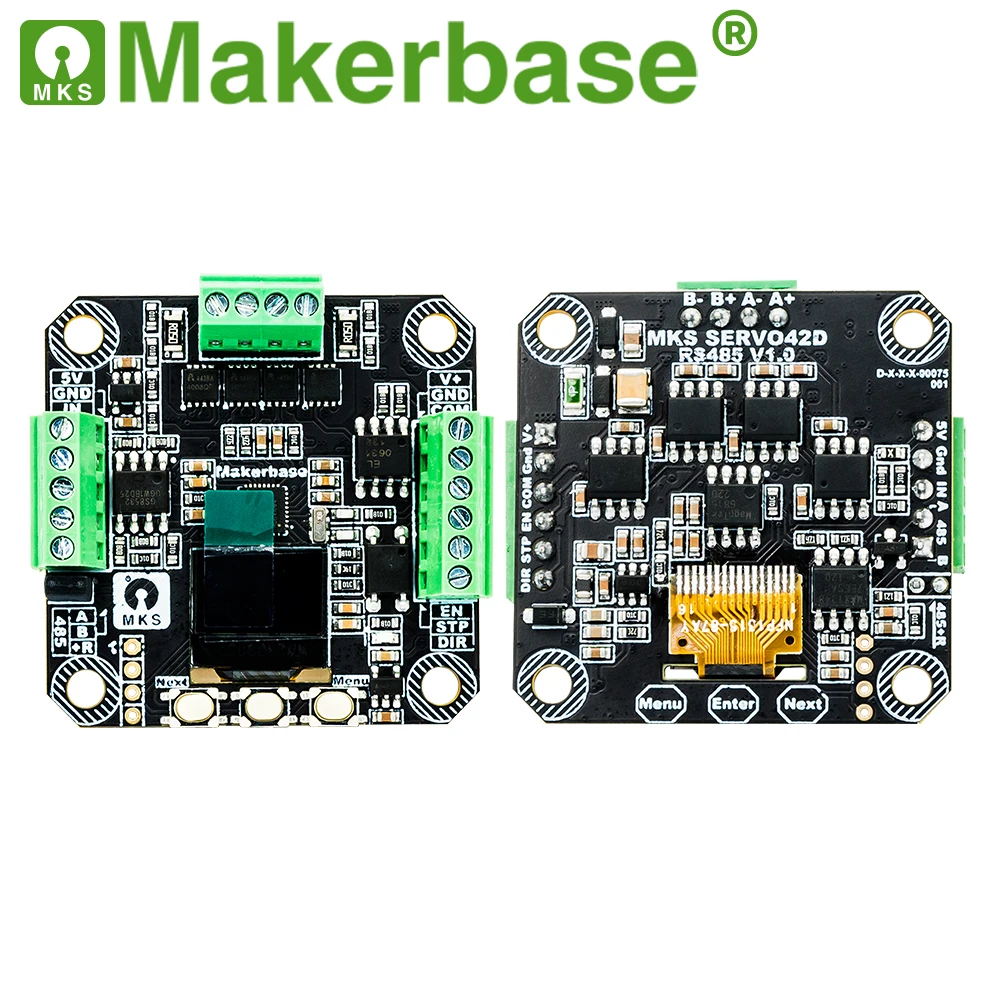 Makerbase MKS SERVO42D NEMA17 محرك متدرج ذو حلقة مغلقة سائق طابعة CNC ثلاثية الأبعاد لـ Gen_L FOC هادئة وفعالة