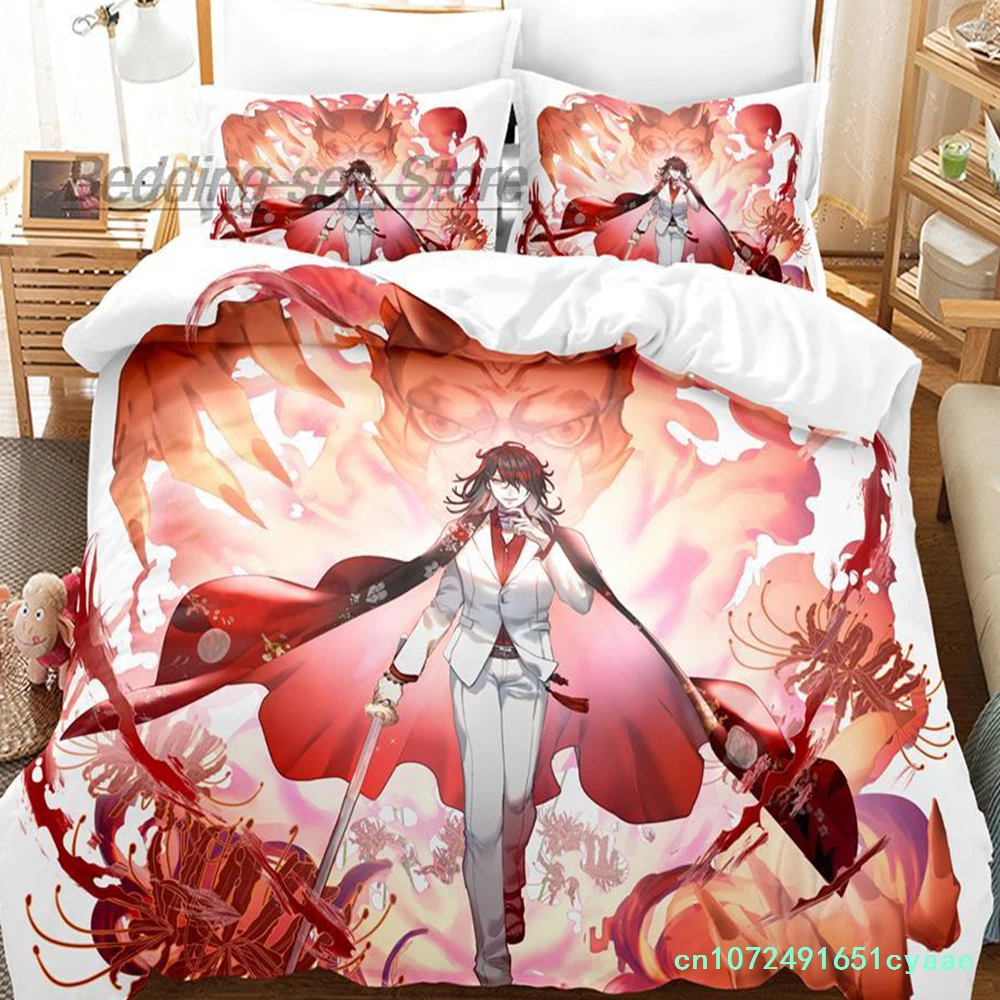 Hololive Vox Akuma Bedding Set Single Twin Full Queen King Size Bed Set Aldult Kid Bedroom Duvetcover Sets 3D Print Anime Bed