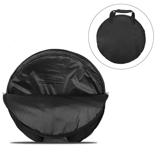 Bolsa para platillos de tela Oxford 600D de 41 pulgadas, bolso de algodón resistente al agua y grueso, funda protectora para instrumentos de percusión, color negro