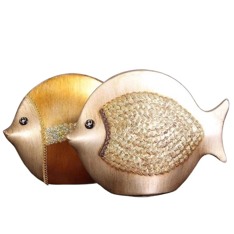 

Ceramic ornaments Living room entrance fish ornaments Entrance fish ornaments